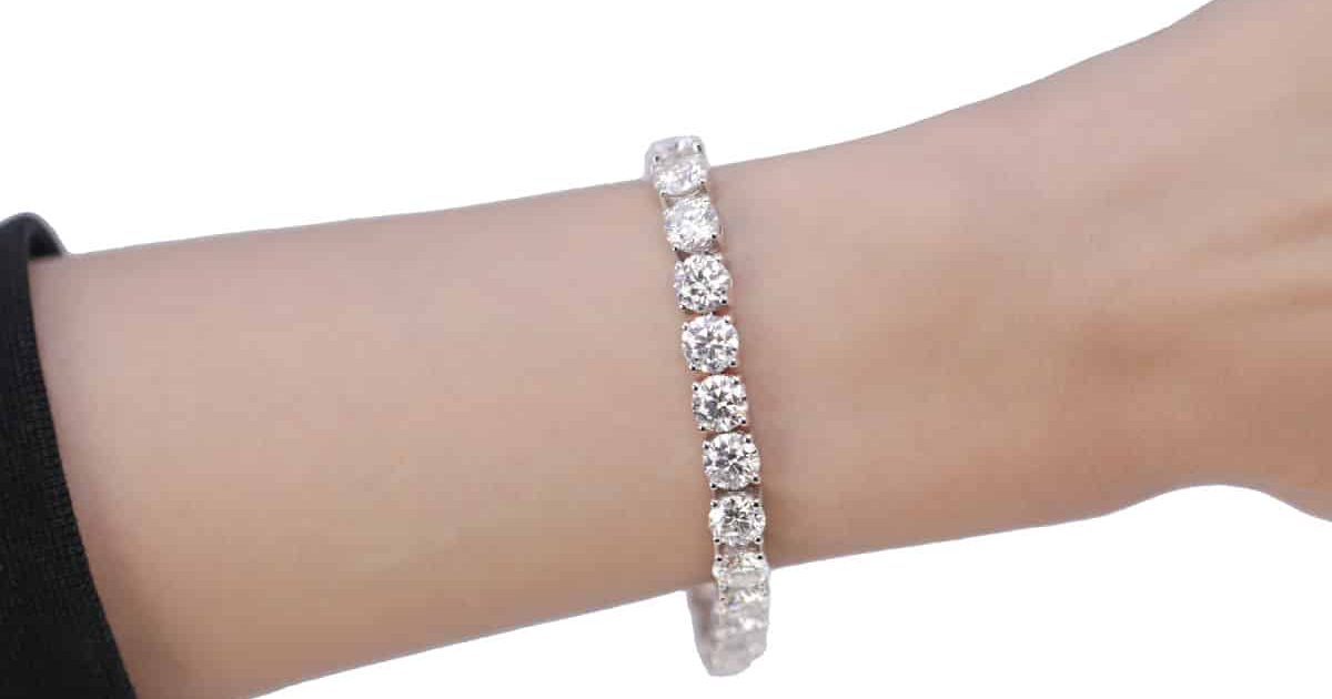 14kt White Gold Diamond Tennis Bracelet – Luxury Watches USA 14kt White Gold Diamond Tennis Bracelet – Luxury Watches USA