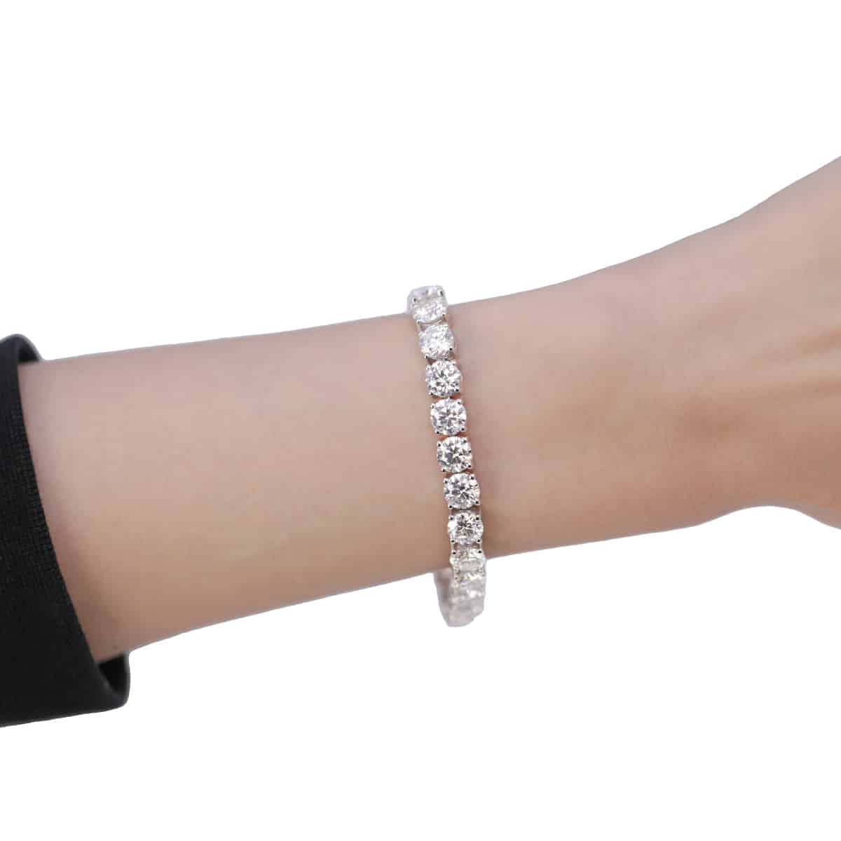 14kt White Gold Diamond Tennis Bracelet – Luxury Watches USA 14kt White Gold Diamond Tennis Bracelet – Luxury Watches USA