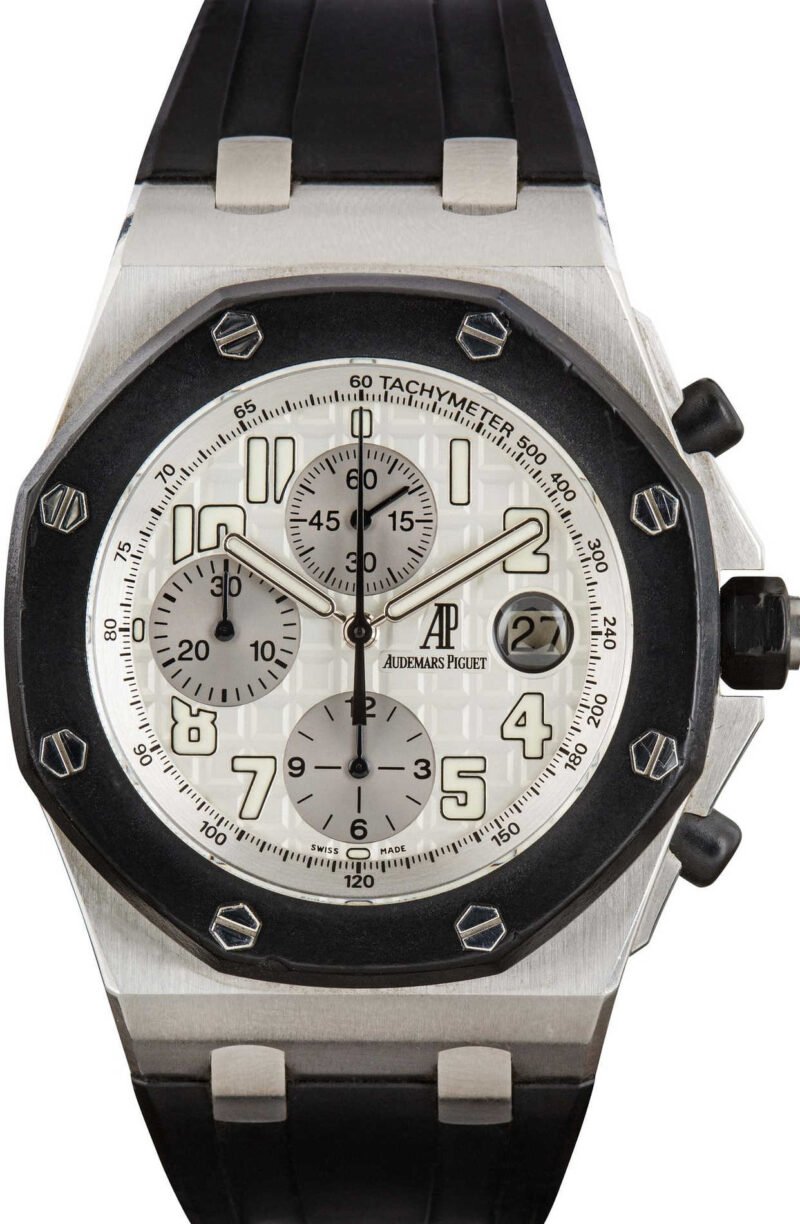 Audemars Piguet Royal Oak Offshore Chronograph Silver Dial - Chrono Swiss Watch Audemars Piguet Royal Oak Offshore Chronograph Silver Dial - Chrono Swiss Watch