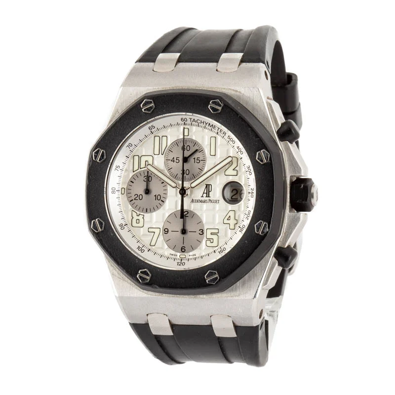 Audemars Piguet Royal Oak Offshore Chronograph Silver Dial - Chrono Swiss Watch Audemars Piguet Royal Oak Offshore Chronograph Silver Dial - Chrono Swiss Watch