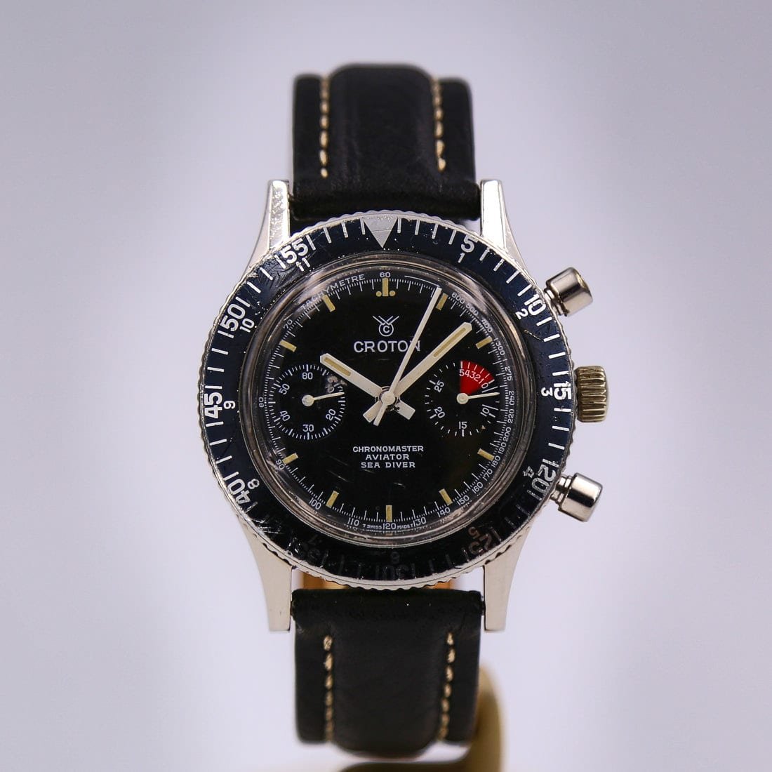 Croton Chrono (106 17J) - Chrono Swiss Watch Croton Chrono (106 17J) - Chrono Swiss Watch