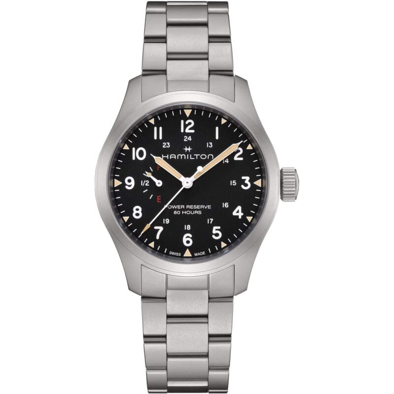 Hamilton Khaki Field Mechanical Power Reserve (H69509130) - Chrono Swiss Watch Hamilton Khaki Field Mechanical Power Reserve (H69509130) - Chrono Swiss Watch