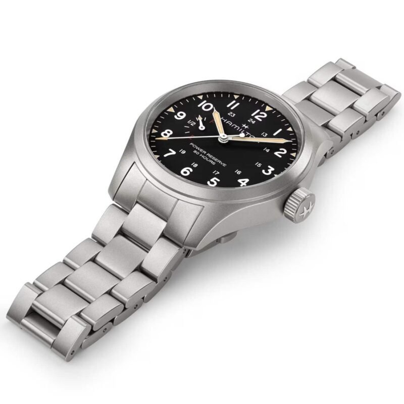 Hamilton Khaki Field Mechanical Power Reserve (H69509130) - Chrono Swiss Watch Hamilton Khaki Field Mechanical Power Reserve (H69509130) - Chrono Swiss Watch
