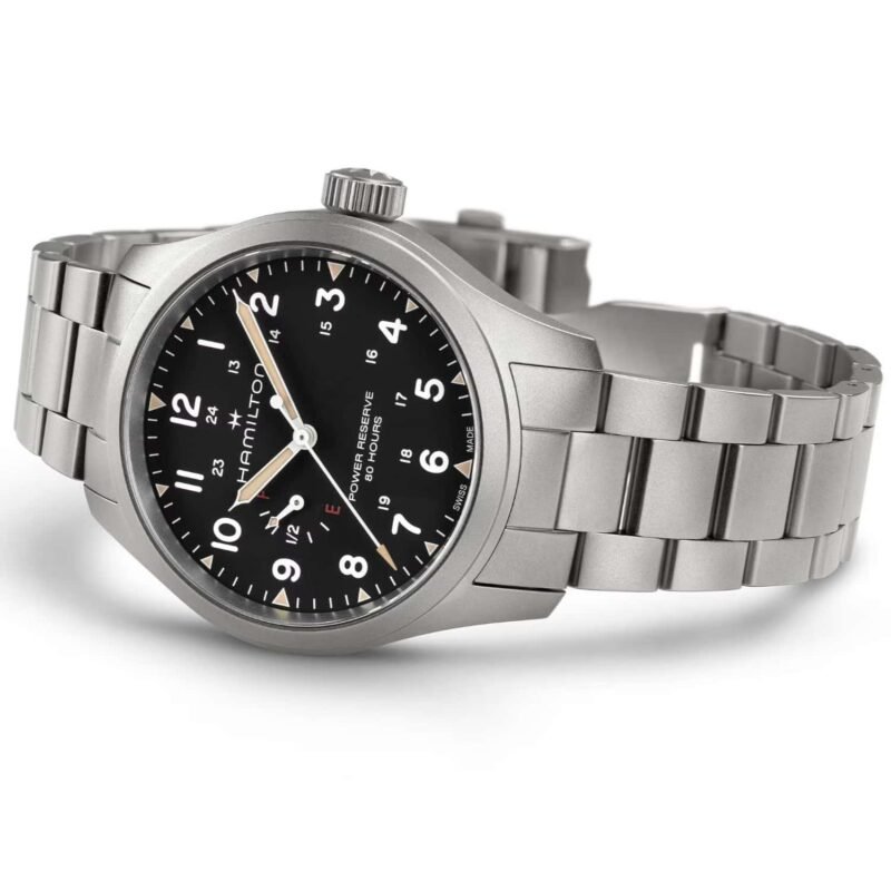 Hamilton Khaki Field Mechanical Power Reserve (H69509130) - Chrono Swiss Watch Hamilton Khaki Field Mechanical Power Reserve (H69509130) - Chrono Swiss Watch