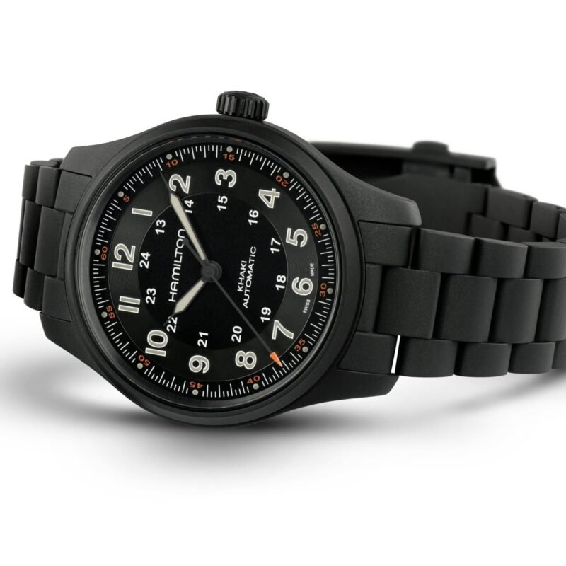 Hamilton Khaki Field Titanium PVD (H70665130) - Chrono Swiss Watch Hamilton Khaki Field Titanium PVD (H70665130) - Chrono Swiss Watch