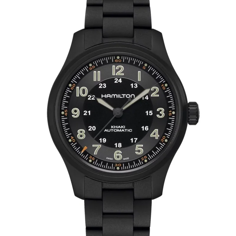 Hamilton Khaki Field Titanium PVD (H70665130) - Chrono Swiss Watch Hamilton Khaki Field Titanium PVD (H70665130) - Chrono Swiss Watch