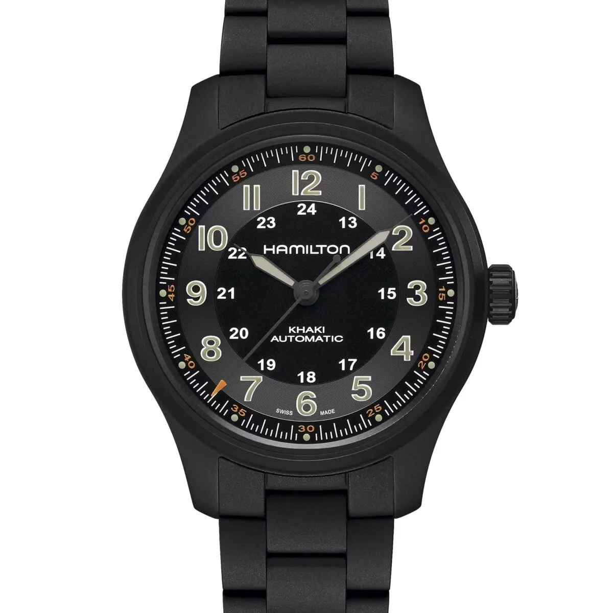 Hamilton Khaki Field Titanium PVD (H70665130) - Chrono Swiss Watch Hamilton Khaki Field Titanium PVD (H70665130) - Chrono Swiss Watch