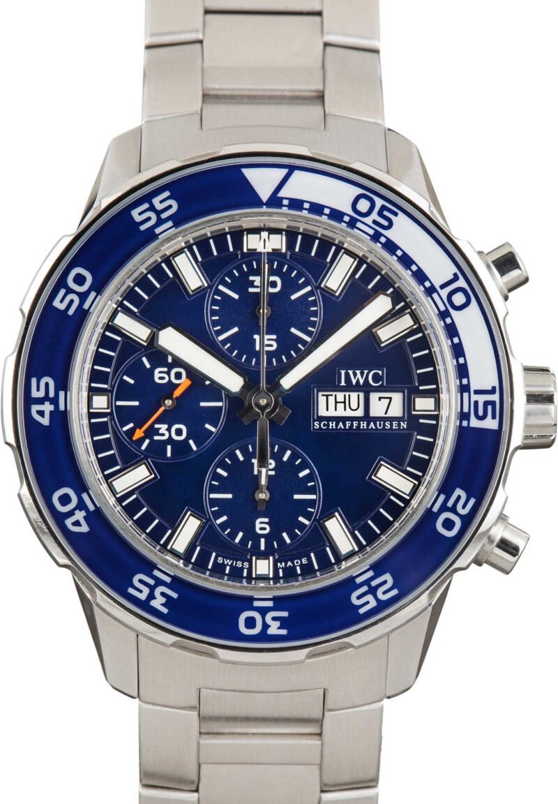 IWC Aquatimer Chronograph IW376710 Blue Dial - Chrono Swiss Watch IWC Aquatimer Chronograph IW376710 Blue Dial - Chrono Swiss Watch