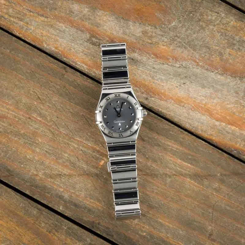 Ladies Mini Omega Constellation Grey Dial - Chrono Swiss Watch Ladies Mini Omega Constellation Grey Dial - Chrono Swiss Watch