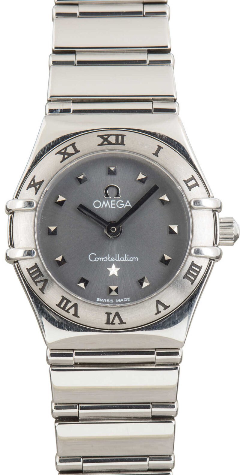 Ladies Mini Omega Constellation Grey Dial - Chrono Swiss Watch Ladies Mini Omega Constellation Grey Dial - Chrono Swiss Watch