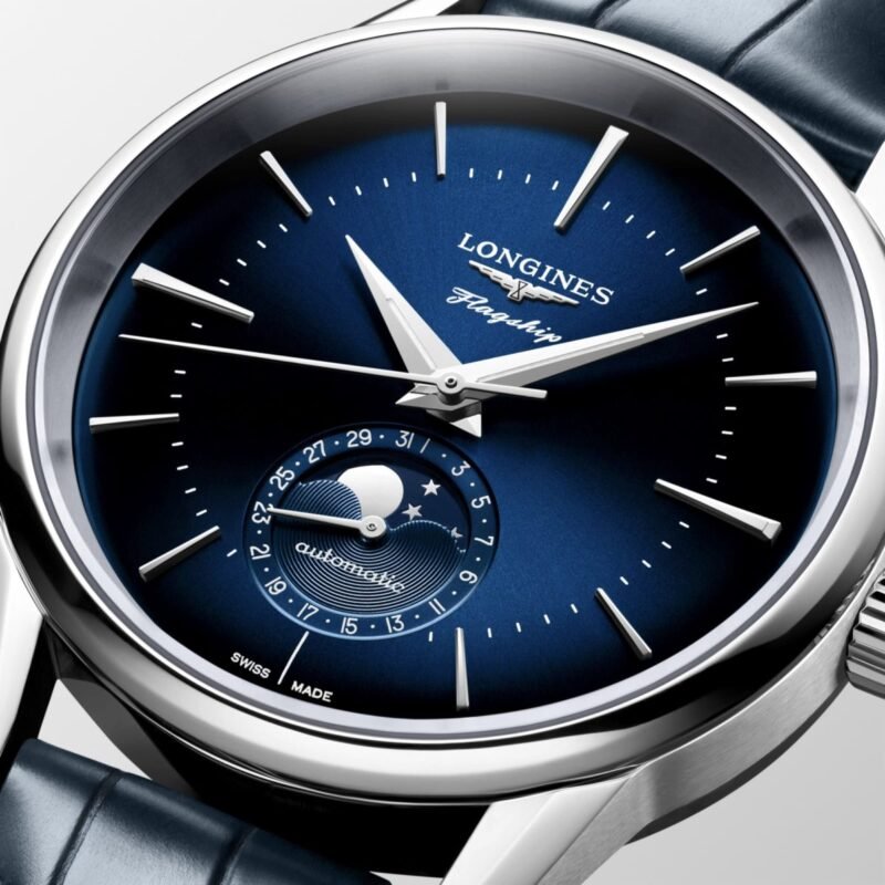 Longines Flagship Heritage Moonphase (L4.815.4.92.2) - Chrono Swiss Watch Longines Flagship Heritage Moonphase (L4.815.4.92.2) - Chrono Swiss Watch