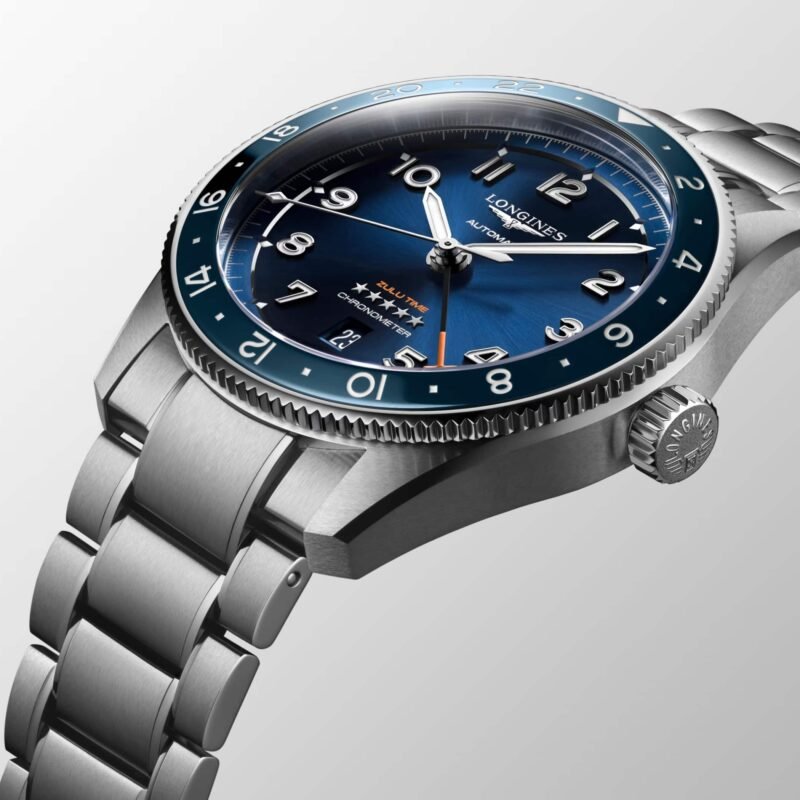 Longines Spirit Zulu Time (L3.812.4.93.6) - Chrono Swiss Watch Longines Spirit Zulu Time (L3.812.4.93.6) - Chrono Swiss Watch