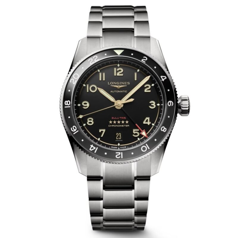 Longines Spirit Zulu Time Titanium (L3.802.1.53.6) - Chrono Swiss Watch Longines Spirit Zulu Time Titanium (L3.802.1.53.6) - Chrono Swiss Watch