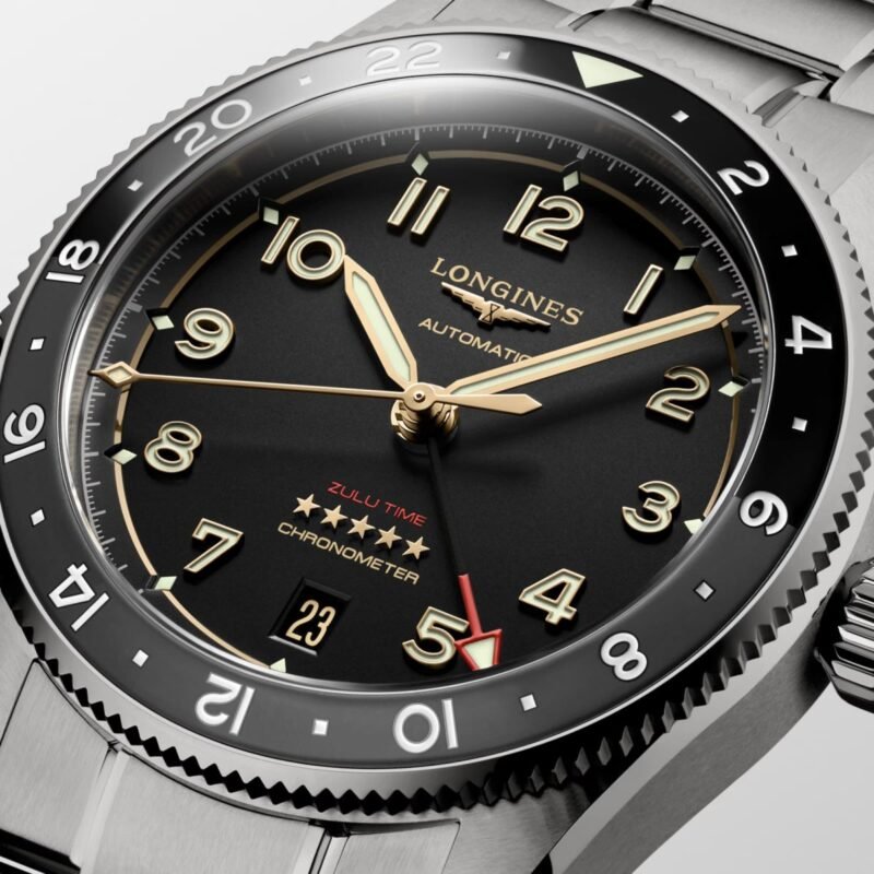 Longines Spirit Zulu Time Titanium (L3.802.1.53.6) - Chrono Swiss Watch Longines Spirit Zulu Time Titanium (L3.802.1.53.6) - Chrono Swiss Watch