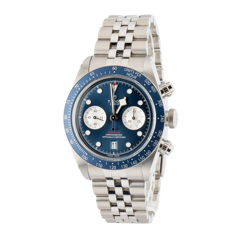 Men's Tudor Black Bay Chrono Ref 79360 Blue Dial - Chrono Swiss Watch Men's Tudor Black Bay Chrono Ref 79360 Blue Dial - Chrono Swiss Watch