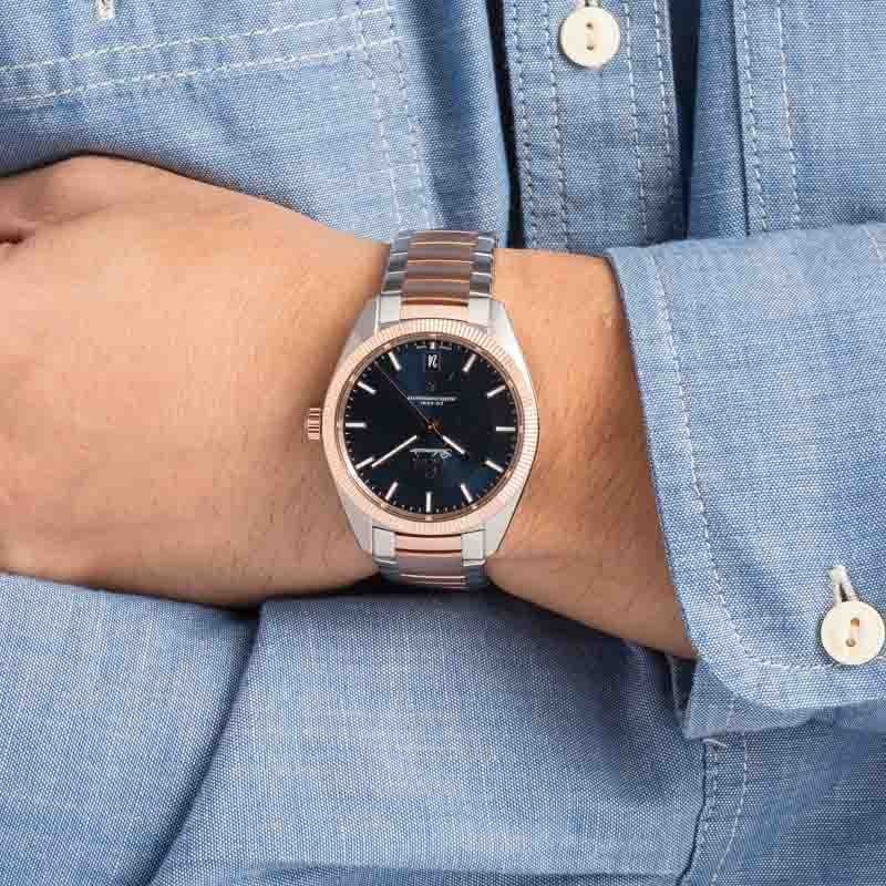 Omega Constellation Globemaster Blue Dial Steel & Sedna Gold - Chrono Swiss Watch Omega Constellation Globemaster Blue Dial Steel & Sedna Gold - Chrono Swiss Watch