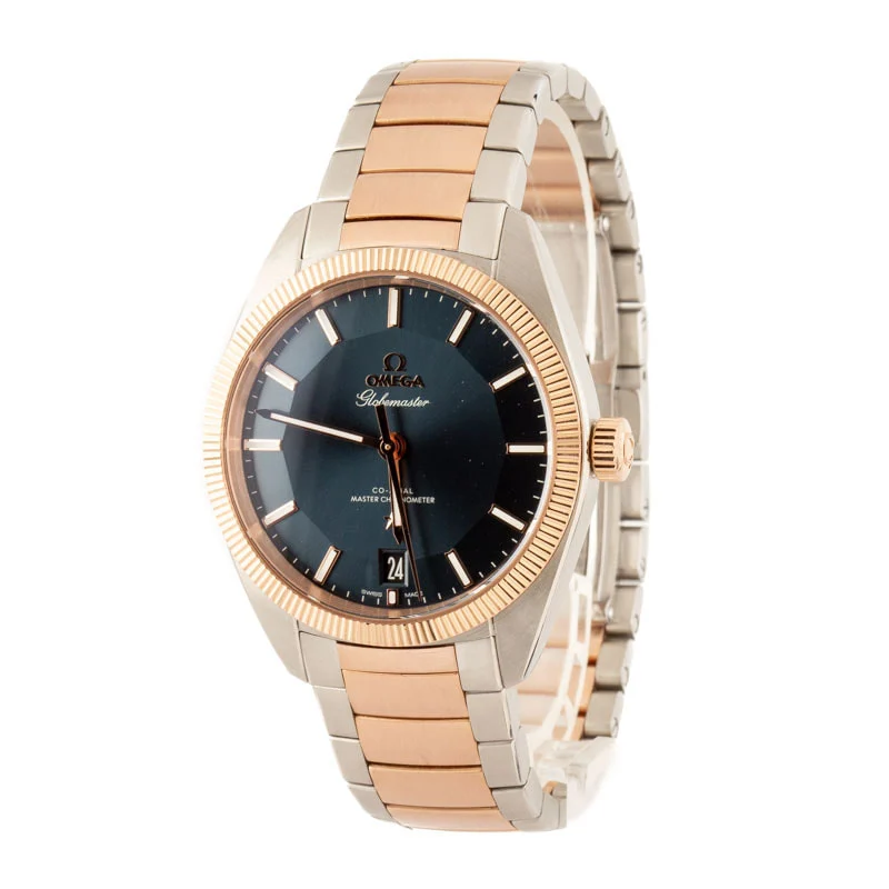 Omega Constellation Globemaster Blue Dial Steel & Sedna Gold - Chrono Swiss Watch Omega Constellation Globemaster Blue Dial Steel & Sedna Gold - Chrono Swiss Watch