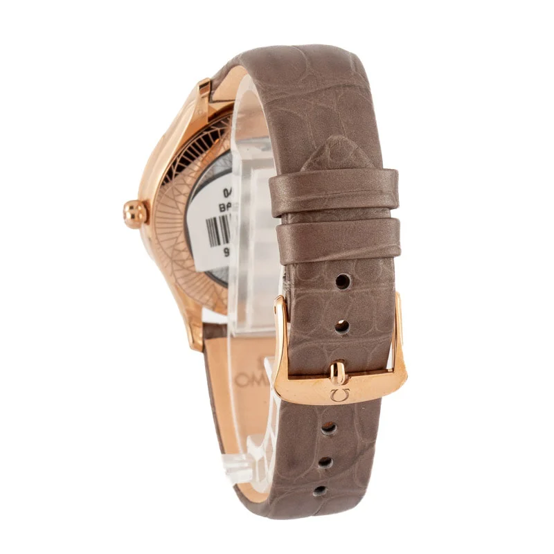 Omega De Ville Tresor Sedna Gold Brown Roman Dial - Chrono Swiss Watch Omega De Ville Tresor Sedna Gold Brown Roman Dial - Chrono Swiss Watch