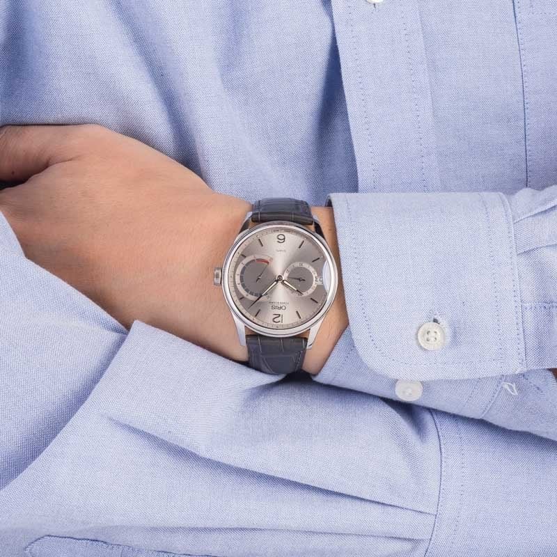 Oris Artelier Calibre 111 Grey Dial - Chrono Swiss Watch Oris Artelier Calibre 111 Grey Dial - Chrono Swiss Watch