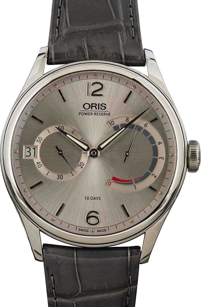 Oris Artelier Calibre 111 Grey Dial - Chrono Swiss Watch Oris Artelier Calibre 111 Grey Dial - Chrono Swiss Watch