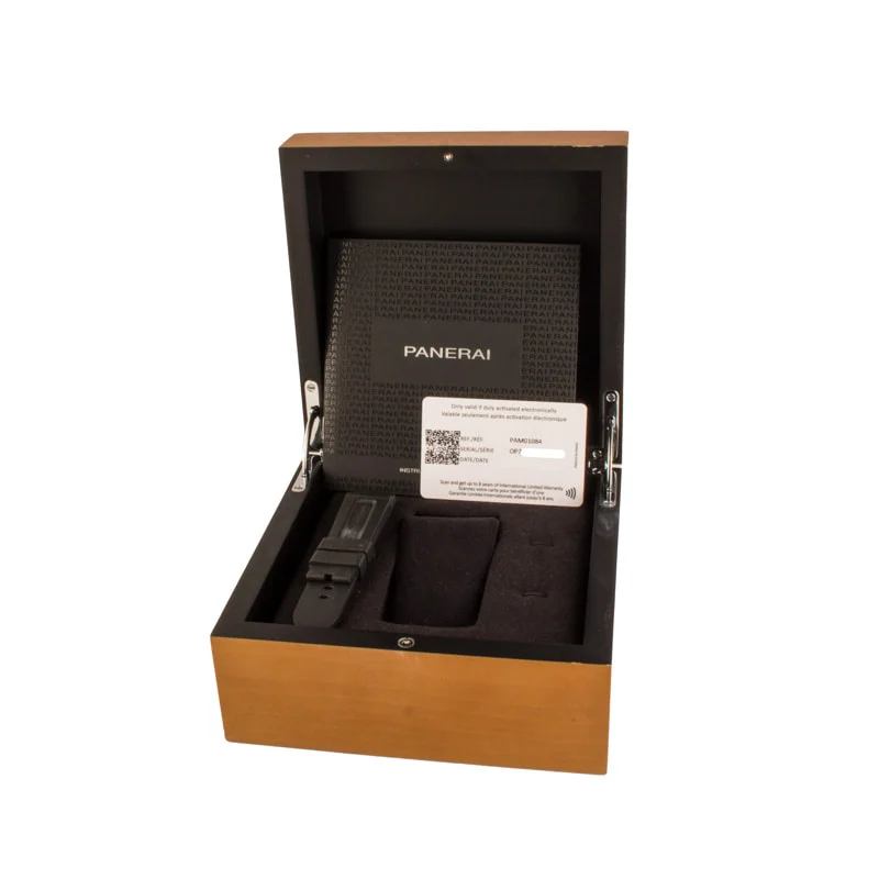 Panerai Luminor Logo Steel PAM01084 Black Dial - Chrono Swiss Watch Panerai Luminor Logo Steel PAM01084 Black Dial - Chrono Swiss Watch