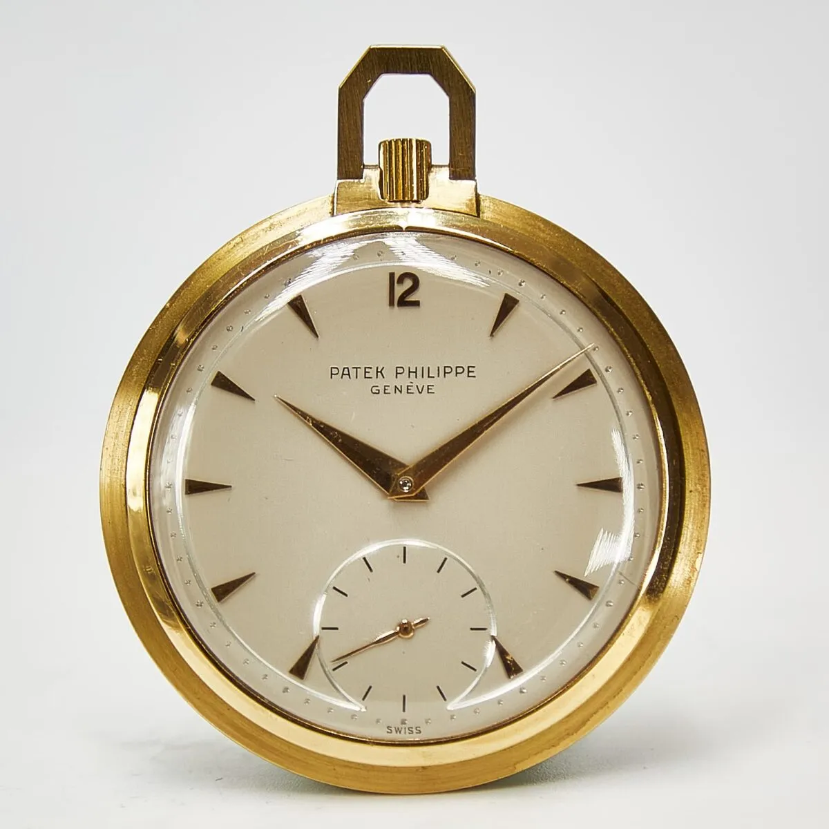 Patek Philippe 18K Yellow Gold Pocket Watch CIRCA 1958 - Chrono Swiss Watch Patek Philippe 18K Yellow Gold Pocket Watch CIRCA 1958 - Chrono Swiss Watch