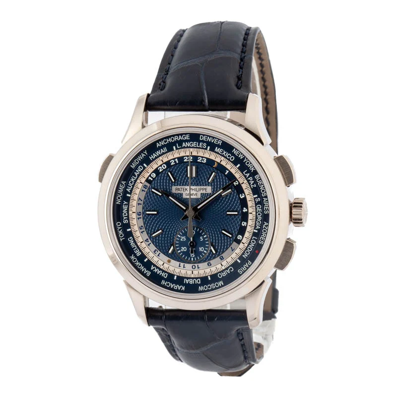 Patek Philippe Complications 5930G Blue Dial - Chrono Swiss Watch Patek Philippe Complications 5930G Blue Dial - Chrono Swiss Watch