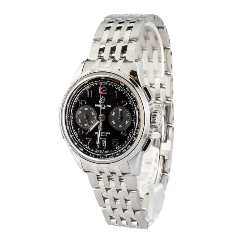 Pre-owned Breitling Premier Chronograph Stainless Steel - Chrono Swiss Watch Pre-owned Breitling Premier Chronograph Stainless Steel - Chrono Swiss Watch