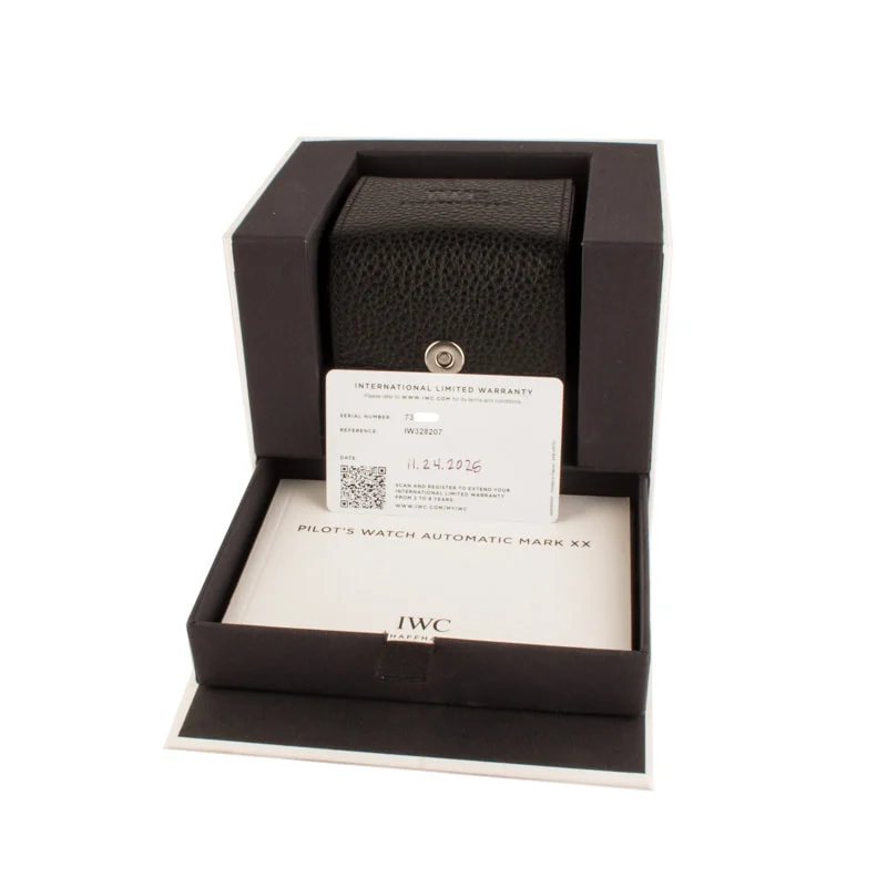 Pre-owned IWC Pilot’s Watch Mark XX IW328207 Silver Dial - Chrono Swiss Watch Pre-owned IWC Pilot’s Watch Mark XX IW328207 Silver Dial - Chrono Swiss Watch