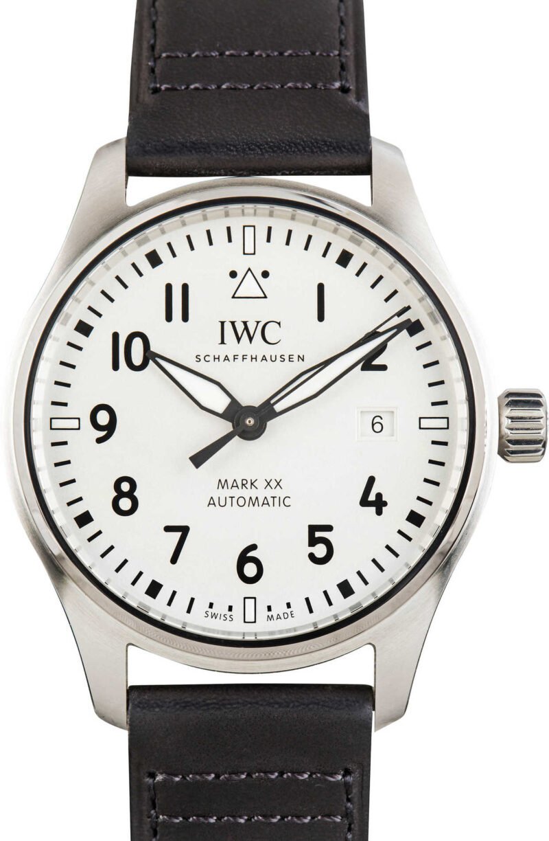 Pre-owned IWC Pilot’s Watch Mark XX IW328207 Silver Dial - Chrono Swiss Watch Pre-owned IWC Pilot’s Watch Mark XX IW328207 Silver Dial - Chrono Swiss Watch