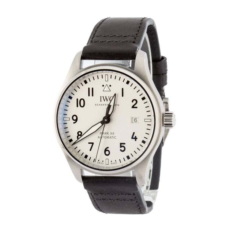 Pre-owned IWC Pilot’s Watch Mark XX IW328207 Silver Dial - Chrono Swiss Watch Pre-owned IWC Pilot’s Watch Mark XX IW328207 Silver Dial - Chrono Swiss Watch