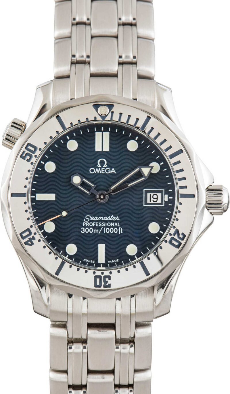 Pre-owned Omega Seamaster 2562.80.00 Blue Dial - Chrono Swiss Watch Pre-owned Omega Seamaster 2562.80.00 Blue Dial - Chrono Swiss Watch