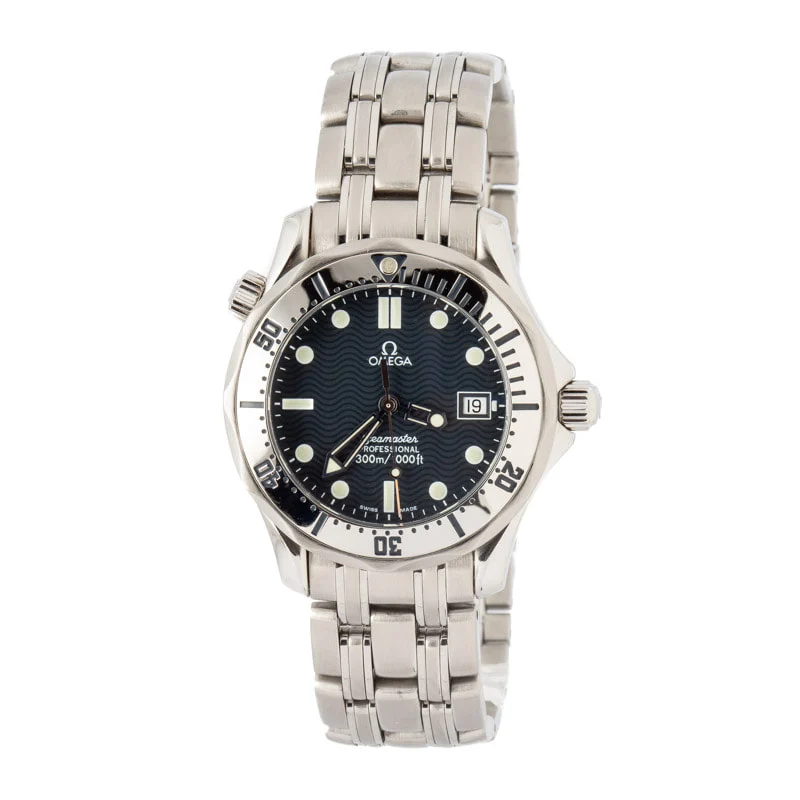 Pre-owned Omega Seamaster 2562.80.00 Blue Dial - Chrono Swiss Watch Pre-owned Omega Seamaster 2562.80.00 Blue Dial - Chrono Swiss Watch