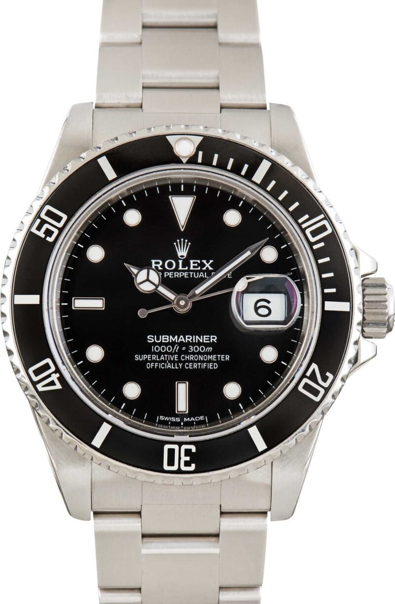 Rolex Submariner 16800 Aluminum Bezel Insert - Chrono Swiss Watch Rolex Submariner 16800 Aluminum Bezel Insert - Chrono Swiss Watch