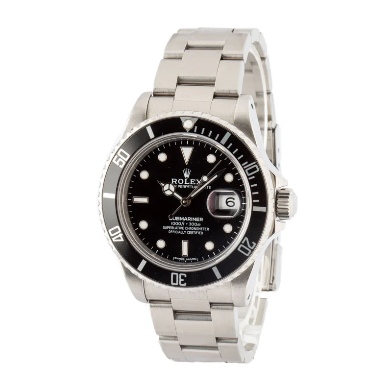 Rolex Submariner 16800 Aluminum Bezel Insert - Chrono Swiss Watch Rolex Submariner 16800 Aluminum Bezel Insert - Chrono Swiss Watch