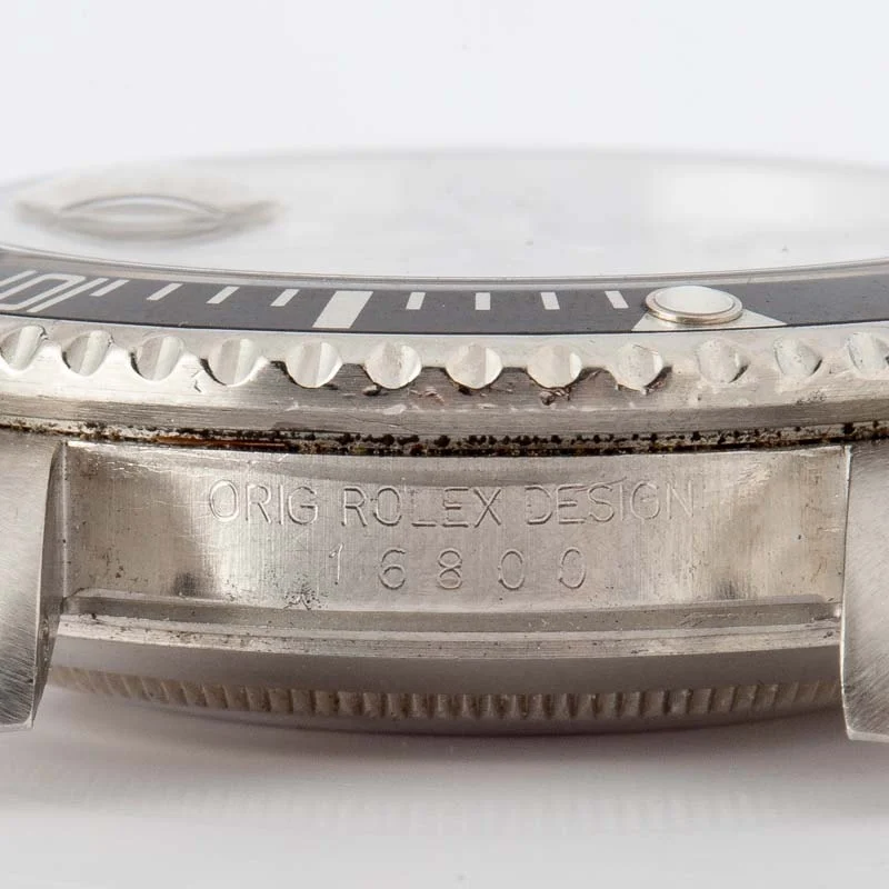 Rolex Submariner 16800 Aluminum Bezel Insert - Chrono Swiss Watch Rolex Submariner 16800 Aluminum Bezel Insert - Chrono Swiss Watch
