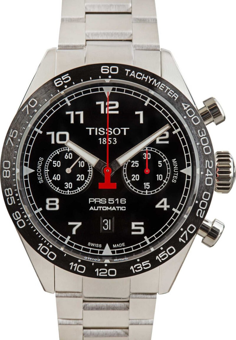 Tissot PRS 516 Automatic Chronograph Black Arabic Dial - Chrono Swiss Watch Tissot PRS 516 Automatic Chronograph Black Arabic Dial - Chrono Swiss Watch