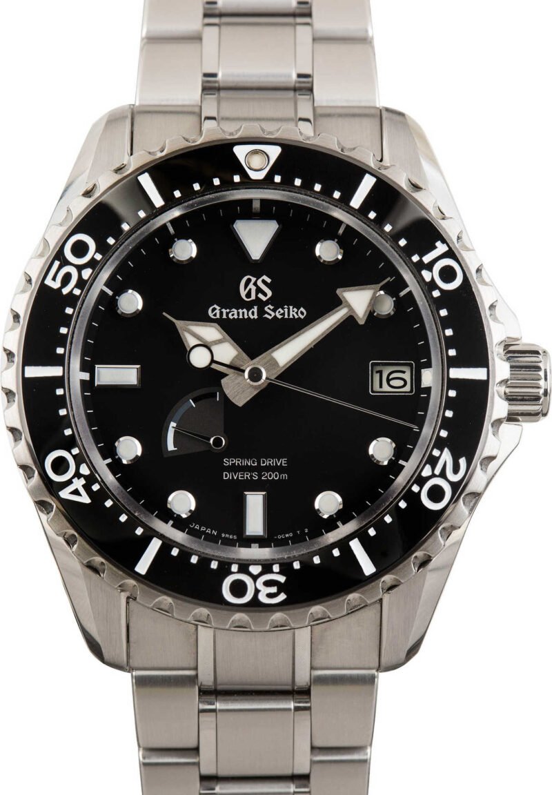 Used Grand Seiko Sport Collection SBGA461 Black Dial - Chrono Swiss Watch Used Grand Seiko Sport Collection SBGA461 Black Dial - Chrono Swiss Watch