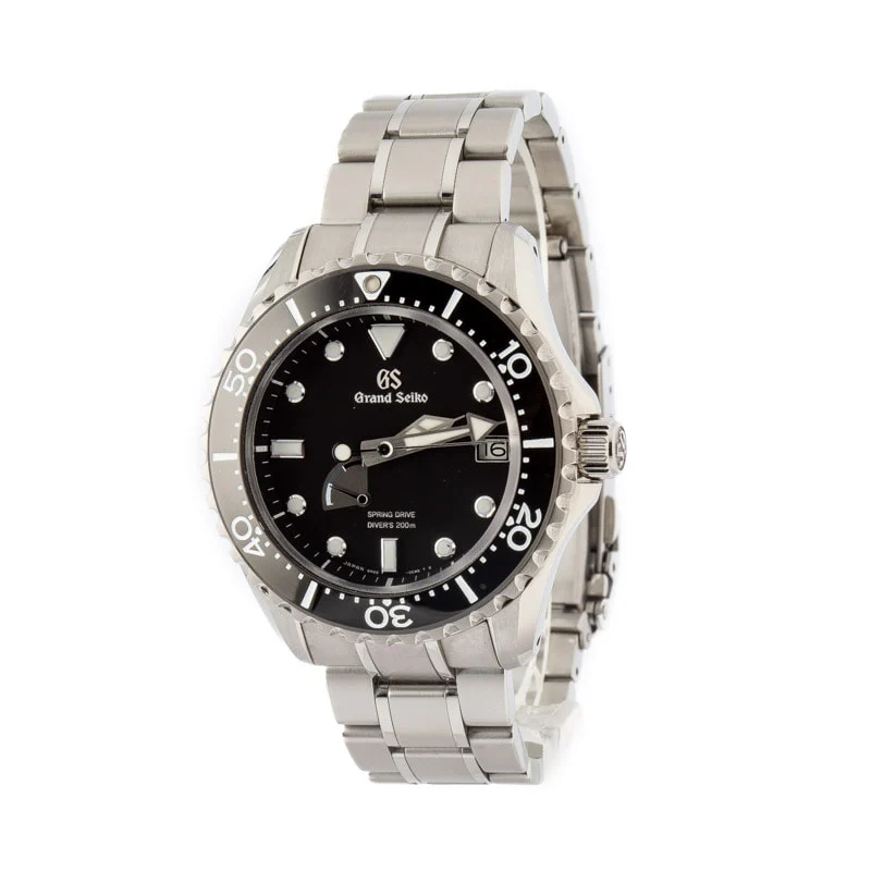 Used Grand Seiko Sport Collection SBGA461 Black Dial - Chrono Swiss Watch Used Grand Seiko Sport Collection SBGA461 Black Dial - Chrono Swiss Watch