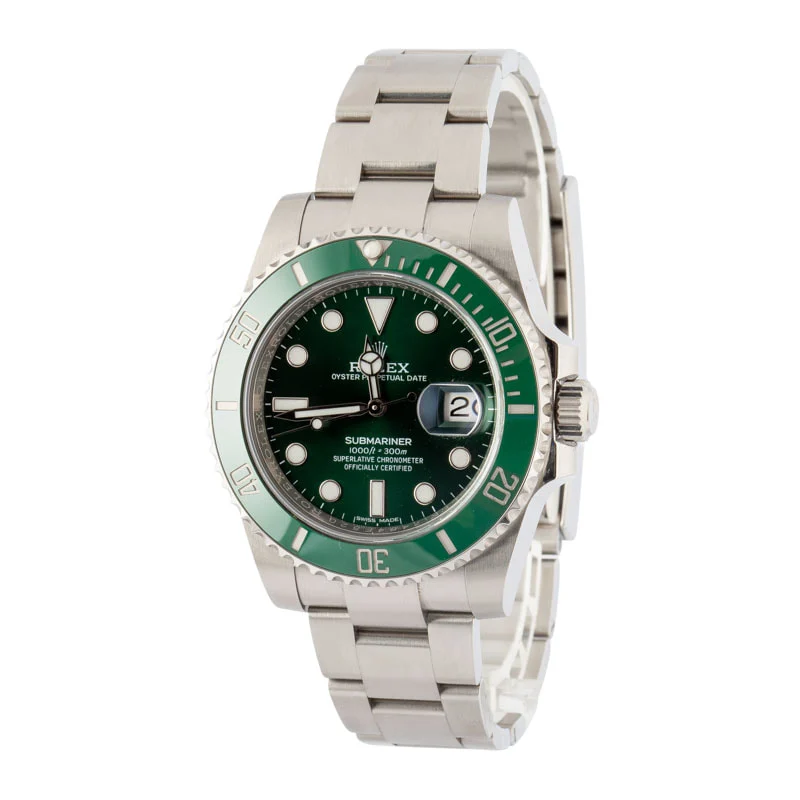 Used Hulk Rolex Submariner Green Dial 116610LV - Chrono Swiss Watch Used Hulk Rolex Submariner Green Dial 116610LV - Chrono Swiss Watch