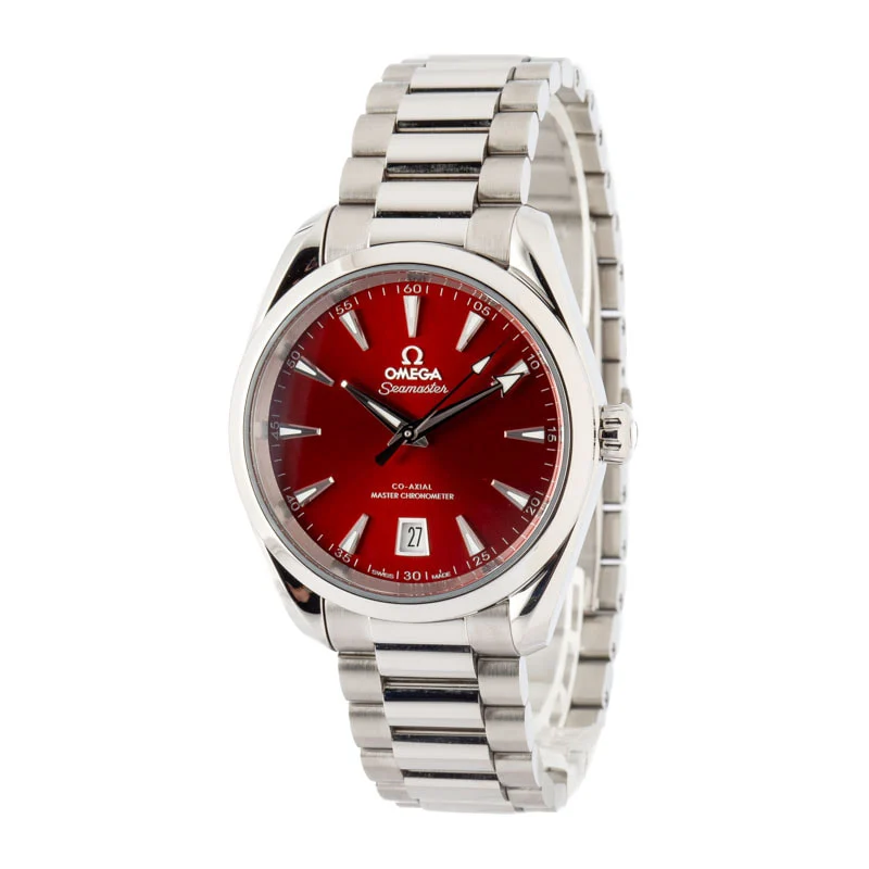 Used Omega Seamaster Aqua Terra Shades Terracotta Dial - Chrono Swiss Watch Used Omega Seamaster Aqua Terra Shades Terracotta Dial - Chrono Swiss Watch