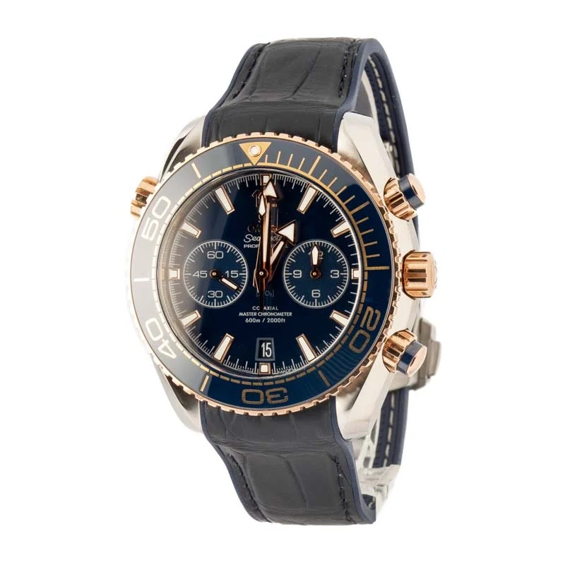 Used Omega Seamaster Blue Dial Planet Ocean 600M - Chrono Swiss Watch Used Omega Seamaster Blue Dial Planet Ocean 600M - Chrono Swiss Watch