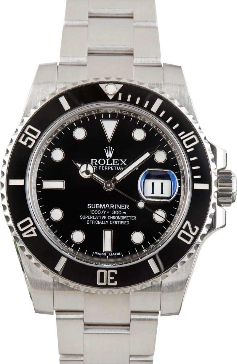 Used Rolex Submariner Steel Oyster 116610 Black Dial - Chrono Swiss Watch Used Rolex Submariner Steel Oyster 116610 Black Dial - Chrono Swiss Watch