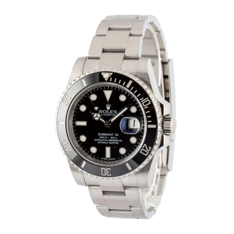 Used Rolex Submariner Steel Oyster 116610 Black Dial - Chrono Swiss Watch Used Rolex Submariner Steel Oyster 116610 Black Dial - Chrono Swiss Watch
