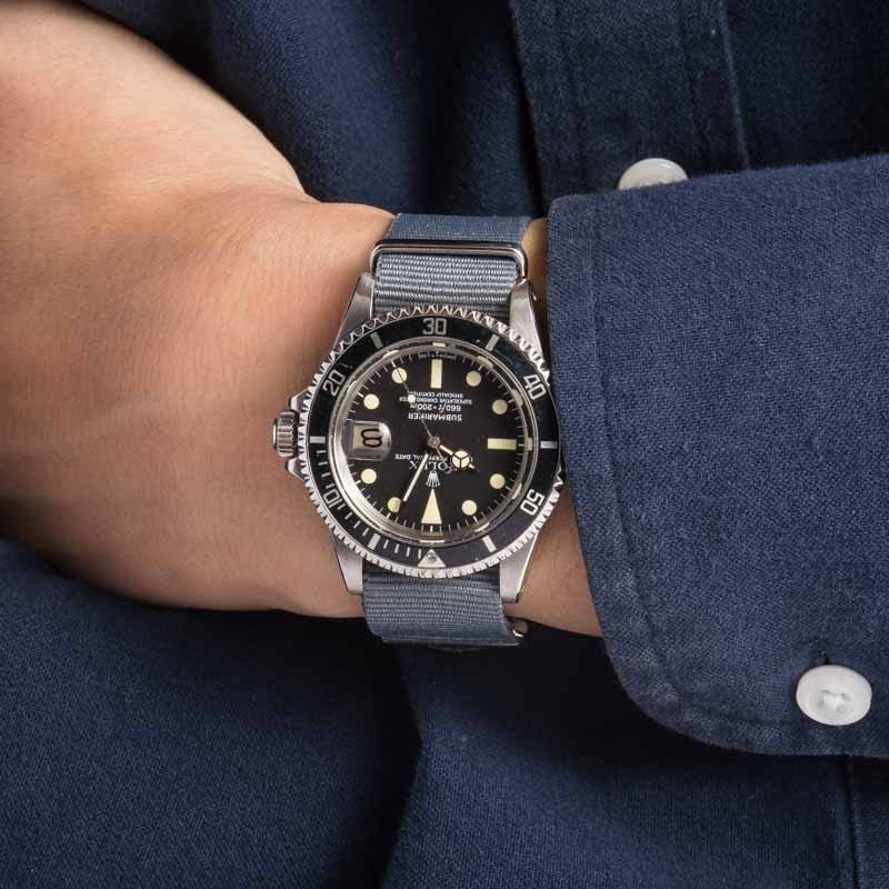Vintage Rolex Submariner Ref 1680 Nylon Strap - Chrono Swiss Watch Vintage Rolex Submariner Ref 1680 Nylon Strap - Chrono Swiss Watch