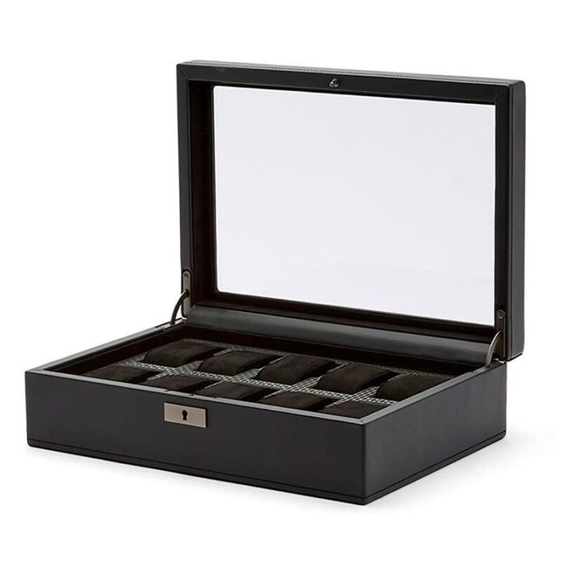 WOLF Axis 10 Piece Watch Box 488103 - Chrono Swiss Watch WOLF Axis 10 Piece Watch Box 488103 - Chrono Swiss Watch