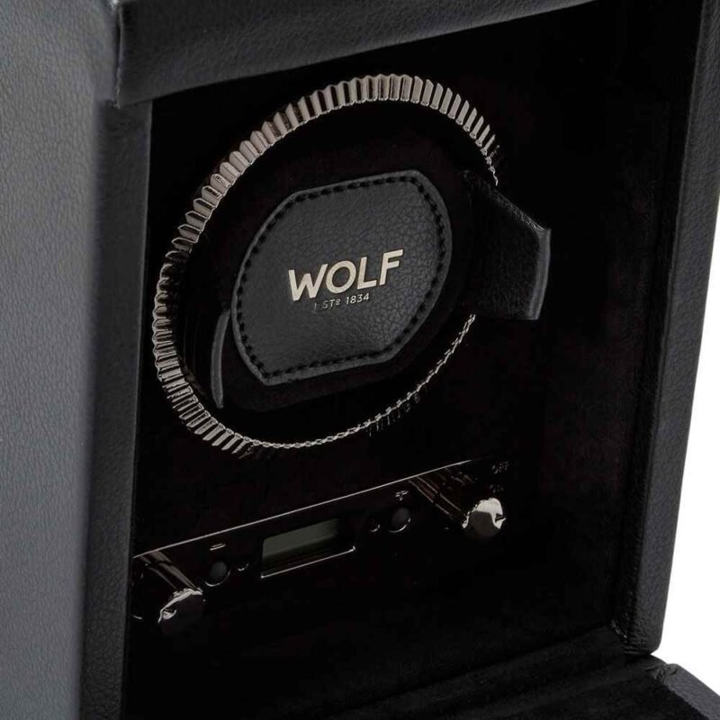 WOLF British Racing Single Watch Winder (793102) - Chrono Swiss Watch WOLF British Racing Single Watch Winder (793102) - Chrono Swiss Watch
