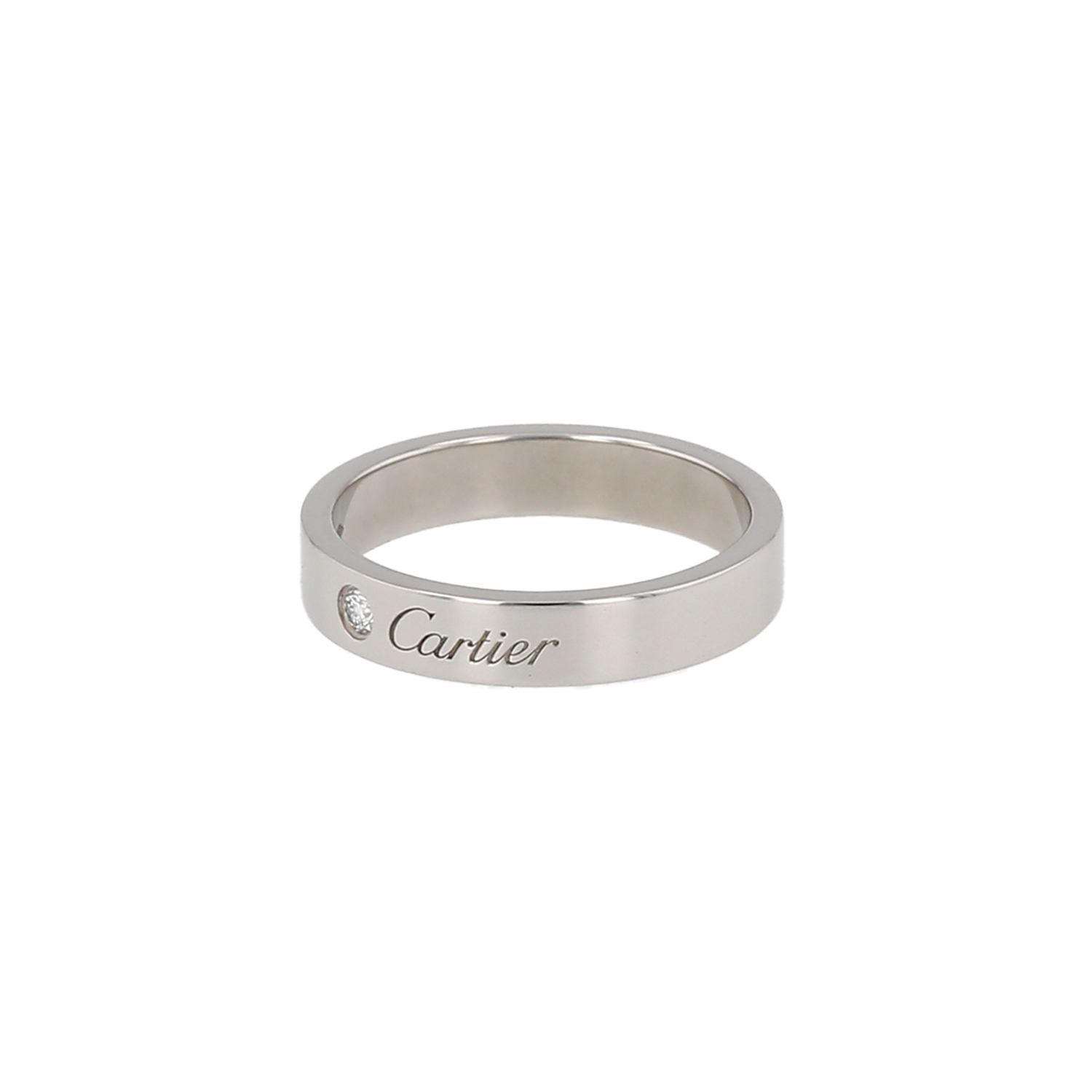 Alliance Cartier C de Cartier en platine et diamant Alliance Cartier C de Cartier en platine et diamant