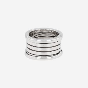 Bague Bulgari B.Zero1 très grand modèle en or blanc