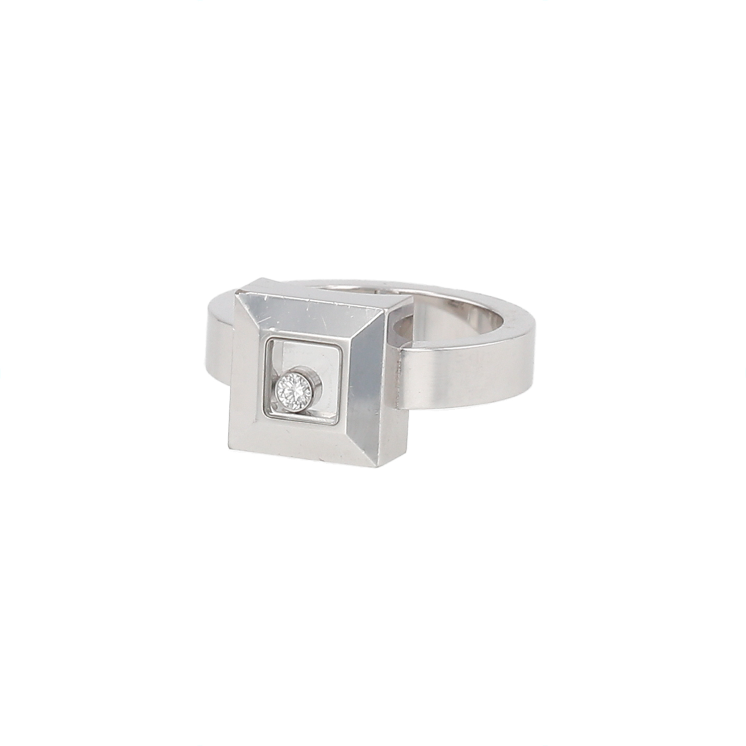 Bague Chopard Happy Diamonds en or blanc et diamant Bague Chopard Happy Diamonds en or blanc et diamant